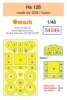 Omask 54049 Hs 126 mask (for ICM / Italeri) 1/48